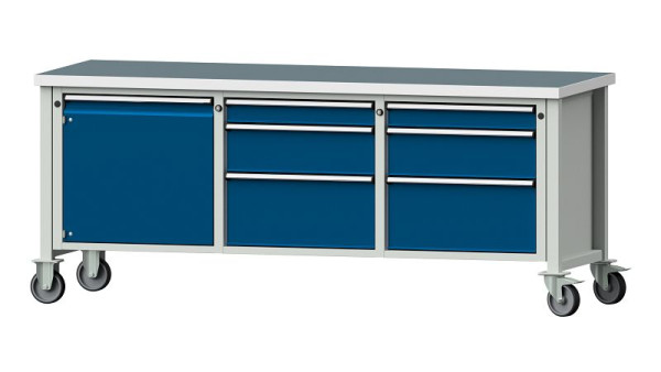 ANKE werkbanken kistwerkbank, model 125 V, 2000 x 700 x 840 mm, RAL 7035/5010, UBP 40 mm, 306.068