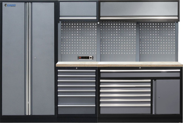 Kunzer werkplaatsmodule 6 met houten werkblad, WESH6