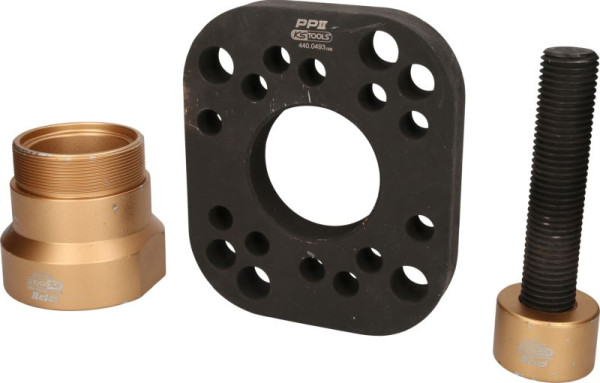 KS Tools trekkerset voor naaf zonder wielboutring, 3-delig, aanbevolen hydraulische cilinder: 32 t, 440.0490