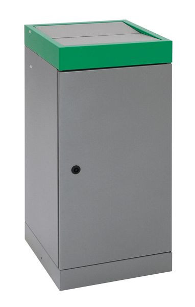stumpf afvalscheiding ProTec-Plus, grijs alu / 6024, verzinkte binnenemmer, volume: 70 liter, 607-070-0-2-624