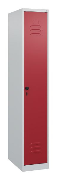 C+P luierkluis Classic PLUS met middenwand, 1700x300x500mm, 7035/3003, veiligheidsdraaigrendel, 0800007-10F S10001