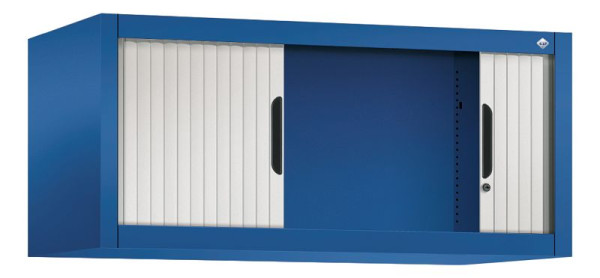 C+P rolluikkast Omnispace, H450xB1000xD420mm, kleur: gentiaanblauw/lichtgrijs, inbouwgreep, 3262-00 S10062
