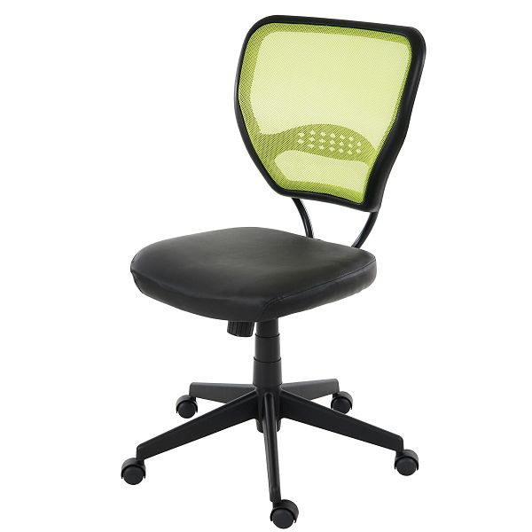 Mendler professionele bureaustoel Seattle, directiedraaistoel, 150kg draagvermogen, imitatieleer, groen zonder armleuningen, 35811