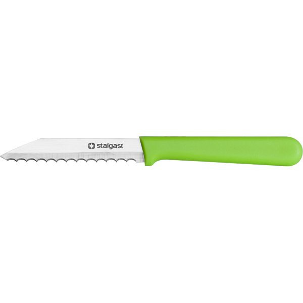 Stalgast broodjesmes, HACCP, heft donkerblauw, stalen lemmet 8,5 cm, MS0804085
