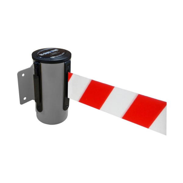 Stein HGS HGS wandbandcassette -P-Line Utility-, antraciet, rood/wit diagonaal (gearceerd), met magnetisch bandeindstuk, 12846a-1304