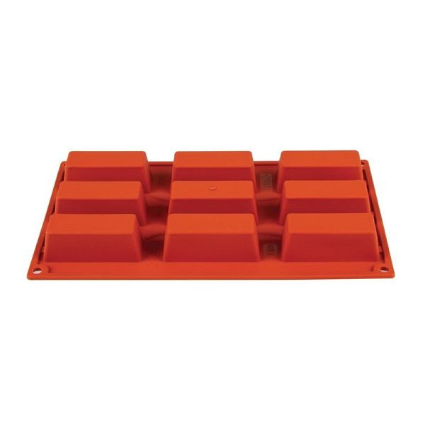 Pavoni Formaflex bakvorm siliconen 9 rechthoekige cakes, N941