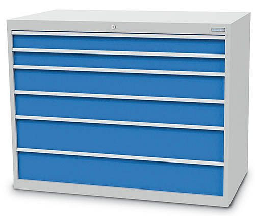 Bedrunka + Hirth ladekast, R 48-24, aantal lades: 6, afmetingen in mm (BxDxH): 1305 x 736 x 1019, 1300 / 0222V18