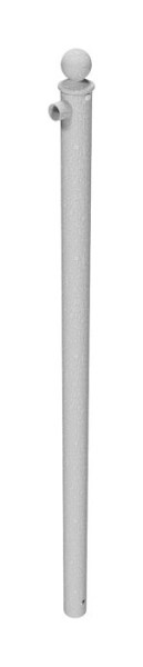Schake-beschermingsrailing / boordreling, steunpaal voor bovenligger om in beton te zetten, eindpaal voor bovenligger, thermisch verzinkt, 467_01