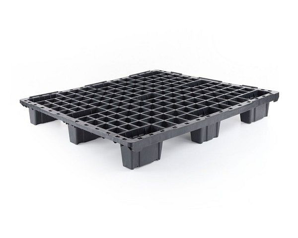 ALPHA Kunststoff Leichtpalette 1200x1000x155 mm, durchbrochen, 9 Füße, 1063