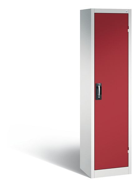 C+P Büro-Drehtürenschrank Acurado, H1950xB502xT400 mm, Lichtgrau/Rubinrot, 9234-05 S10007