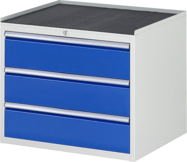 RAU ladekast serie 7000, B770xD650xH645mm, laden: 3xH180mm, metalen onderstel met 3-zijdige rolrand en antislipmat, 03-XL3.0A-MT.11