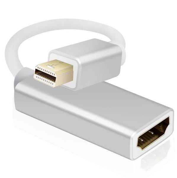 Helos adapterkabel, mini DisplayPort-stekker/ HDMI-bus, PREMIUM 4K, zilver, 288488