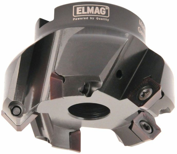 ELMAG vlakfrees 45° Ø: 100mm, 6 snijkanten, houder 32mm, zonder wisselplaten (SEHT), 17254