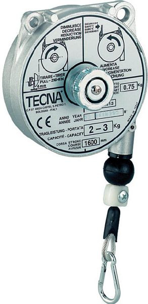 Bedrunka + Hirth veerbalancer, verlenging 1600 mm, draagvermogen: 0,4 - 1,0 kg, 03.900.44