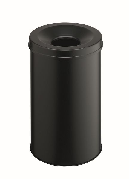 DURABLE prullenbak Safe rond 30, zwart, 330601