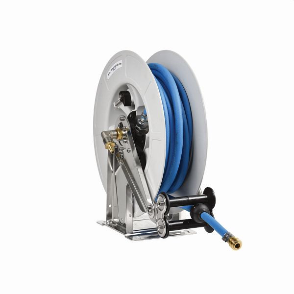 Ebinger slanghaspel OSK 400, perslucht, frame en as RVS, trommel ABS, 20 m slang, 3.404.103