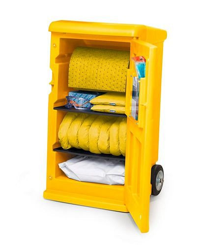 DENSORB Mobiele noodset, ringband in gele Caddy Medium, speciaal, 290-814