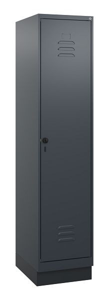 C+P luierkluis Classic PLUS met middenwand, bodem, 1800x400x500mm, 7016/7016, veiligheidsdraaigrendel, 0800207-12F S10012