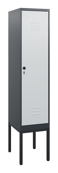 C+P Umkleidespind Classic PLUS, Gestell, 1950x400x500mm, 7016/7035, Drehriegel, 0800305-12 S10013