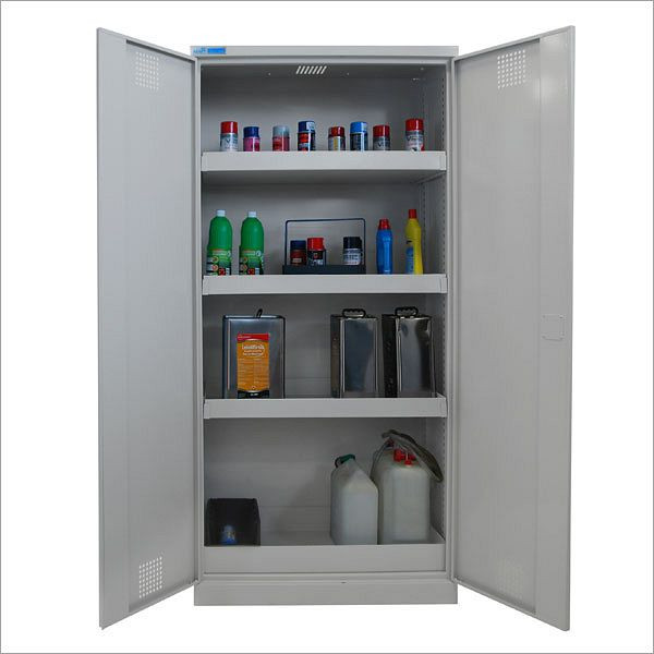 ADB chemiekast (groot), afmetingen HxBxD: 1950 x 950 x 500 mm, kleur: lichtgrijs, RAL 7035, gepoedercoat, 40729