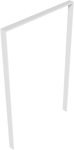 Schake armleuning van platstaal 50 x 12 mm, zonder dwarsbalk, totale breedte: 750 mm, thermisch verzinkt, 450_075