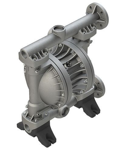 DENIOS perslucht dubbelmembraanpomp, ATEX, 2'', gemaakt van aluminium / NBR, 287-097