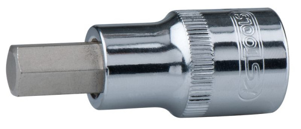 KS Tools 1/2" CHROMEplus bitdop-binnenzeskant, kort, 3/16'', 918.1701