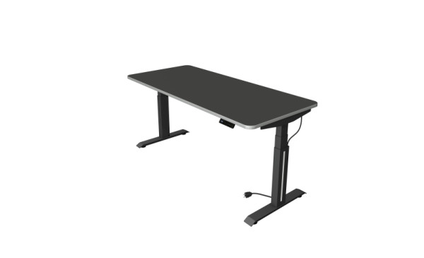 Kerkmann Move Professionele zit-/statafel, B 1800 x D 800 mm, elektrisch in hoogte verstelbaar van 640-1290 mm, antraciet, 10070713