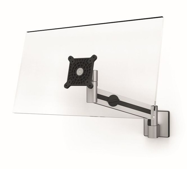 DURABLE monitorhouder met arm voor 1 monitor, wandmontage, zilver, 509023
