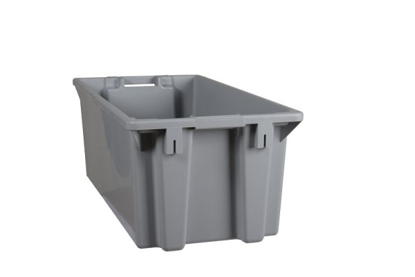 Plastipol-Scheu K 400/80 POLYBOX PP GRIJS, 800 mm x 400 mm x 300 mm, 28480016