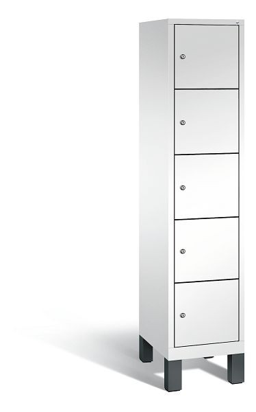C+P lockerkast Evolo, H1850xB420xD500mm, kleur: verkeerswit, 48010-125 S10055