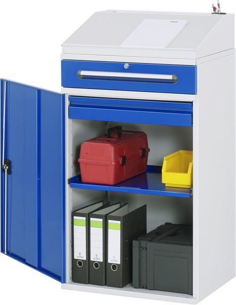RAU zijkast sta bureau, lade en binnenlade, 650x1110/1220x520 mm, 07-650-M03.11