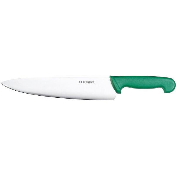 Stalgast-koksmes, HACCP, groen handvat, roestvrijstalen lemmet 25 cm, MS0932250