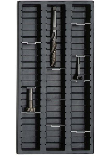 KLW dienbladinzet van kunststof, breedte 300 mm x diepte 446 mm, dienbladbreedte: 68 mm, 15 / 45-30-70