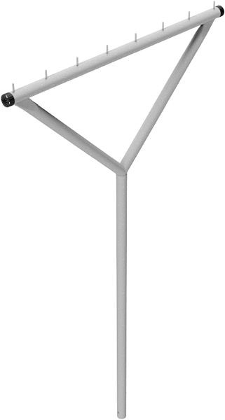 Schake Y-vormig wasdroogframe, gemaakt van stalen buis Ø 60 mm, 419_400