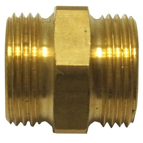 AEROTEC dubbele nippel 1- 1/2 inch buitendraad messing, 20.7103.82