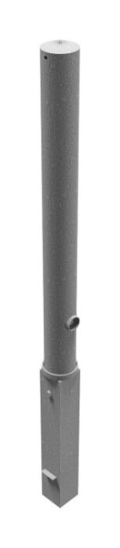 Schake afzetpaal, stalen buis Ø 89 x 2,9 mm, afneembaar, met driehoekslot, thermisch verzinkt, zonder oog, 489F