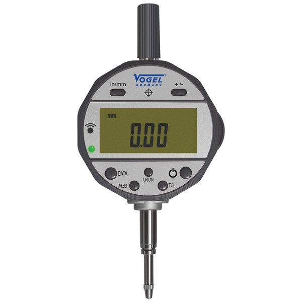 Vogel Germany digitale meetklok, IP54, met Bluetooth data-uitgang, 12,5 mm / 0,5 inch, aflezing: 0,01 mm / 0,0005 inch, 240280