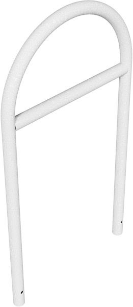 Schake ronde beugel van stalen buis Ø 48 mm x 2,5 mm voor inzetting in beton, met kruisschoor, totale breedte: ca. 650 mm, thermisch verzinkt, 448_066
