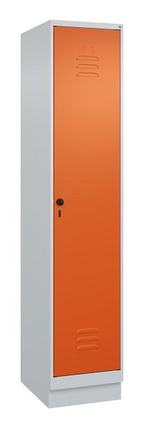 C+P Umkleidespind Classic PLUS, Sockel, 1950x400x500mm, 7035/2004, Drehriegel, 080020-12 S10031
