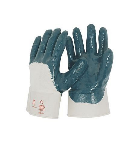 DENIOS nitril handschoen, categorie II, maat. 10.5, blauw, VE: 12 paar, 116-403