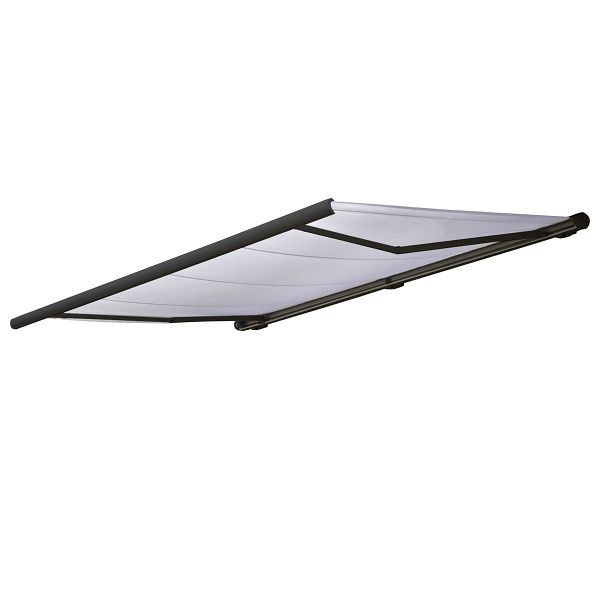 Mendler elektrische cassetteluifel T123, luifel volledige cassette 4,5x3m, acryl creme, frame antraciet, 58267+58310