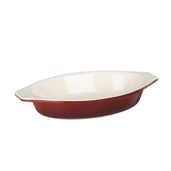 Vogue ovale braadpan gietijzer rood large, GH317