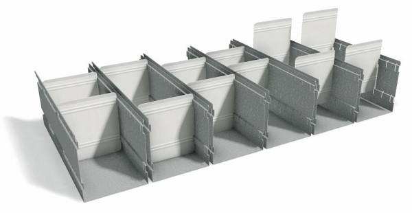 stumpf ladewanden voor grote laden met een hoogte van 200 mm voor MovaFlex-kasten met een breedte van 1000 mm, 7002206