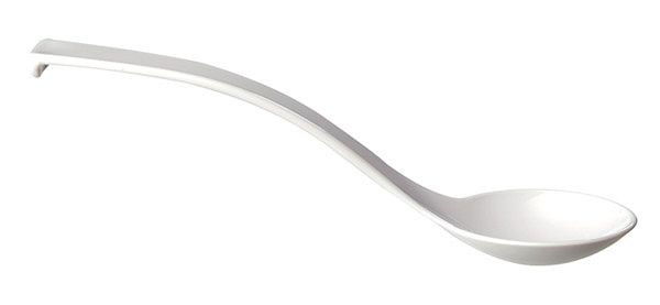 APS delicatessenlepels, Ø 6 cm, lengte: 23 cm, SAN, wit, VE 6 stuks, 88627