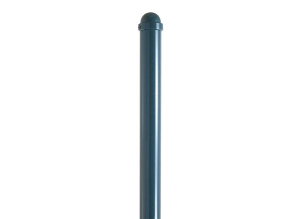 Schake-barrièrestijlpaal serie 477B Ø 76 mm, stationair, voor inbetonzetting met grondanker, totale lengte ca. 1300 mm, zonder slot, zonder oog, 477B