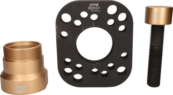 KS Tools trekkerset voor naaf zonder wielboutring, 3-delig, aanbevolen hydraulische cilinder: 45t, 440.0615