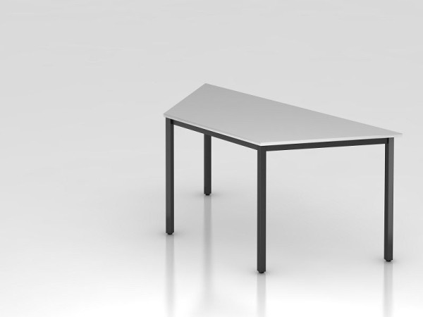 Hammerbacher trapezetafel, 160x69cm grijs/zwart, trapeziumvorm, trapeziumvorm, VDQTR/5/D