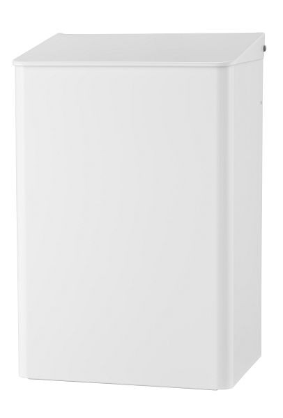All Care Dutch Bins gesloten afvalbak 15 liter RVS wit, 8225