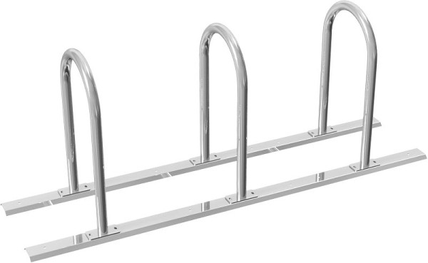 Schake fietsenstandaard als rijsysteem, leunbeugel als ronde beugel Ø 48 mm, 3 parkeerplaatsen, 426_30